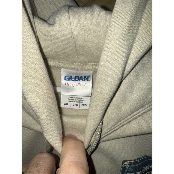 Morro Bay hoodie sweater men's XL Cruisin Morro Bay Beige Pull-Over - Picture 3 of 5